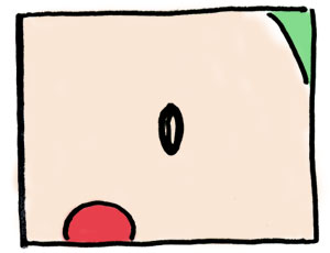 顔アップ