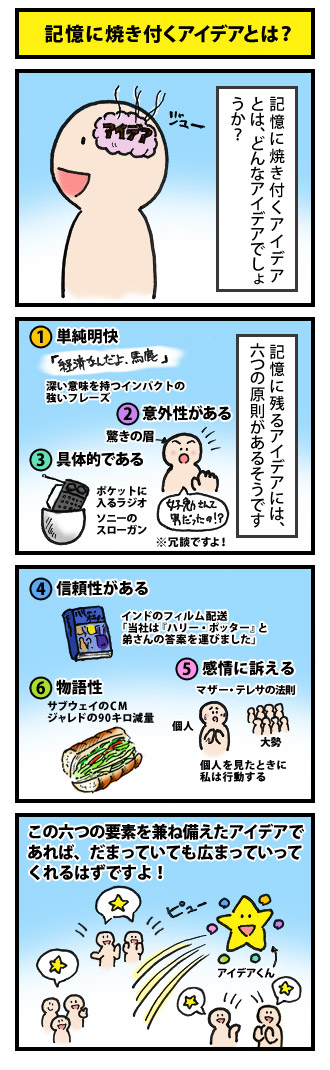 記憶に焼き付くアイデアとは？
